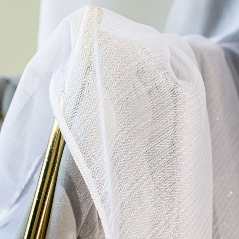 Firanka fantazyjna z ołowianką, wysokość 300cm, kolor 001 biały 002111/OLO/001/000300/1