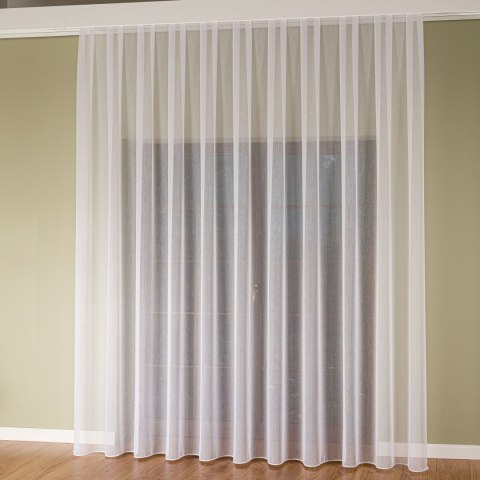 Firanka fantazyjna z ołowianką, wysokość 300cm, kolor 001 biały 002111/OLO/001/000300/1