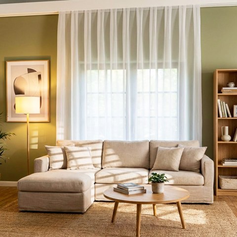 Firanka fantazyjna z ołowianką, wysokość 300cm, kolor 001 biały 131671/OLO/001/000300/1