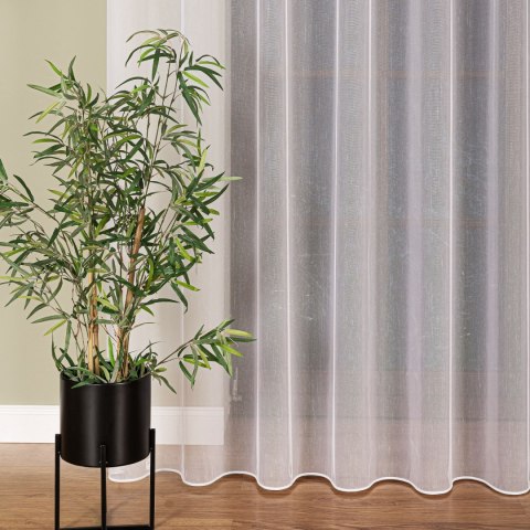 Firanka fantazyjna z ołowianką, wysokość 305cm, kolor 001 biały 018012/OLO/001/000305/1