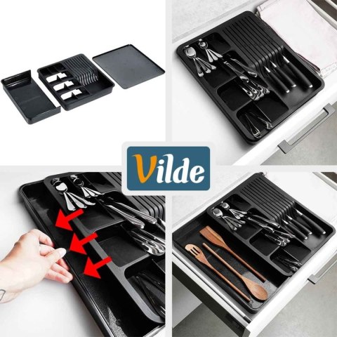 ORGANIZER WKŁAD ROZSUWANY DO SZUFLAD NA SZTUĆCE 229145