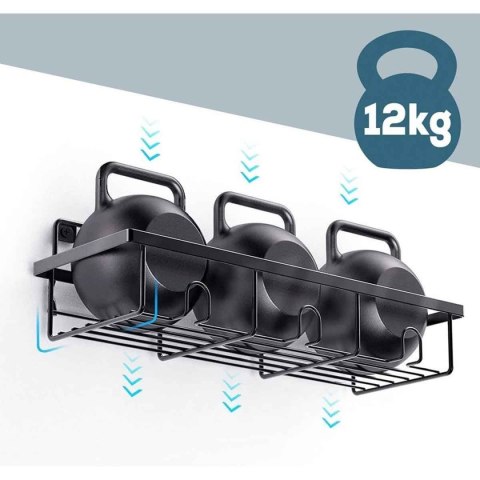 PÓŁKA ŁAZIENKOWA KUCHENNA PRZYKLEJANA ZESTAW 4 szt. 569735