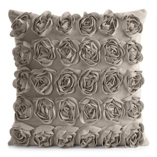 POSZEWKI ROSES 1 45 X 45 CM BEŻOWY