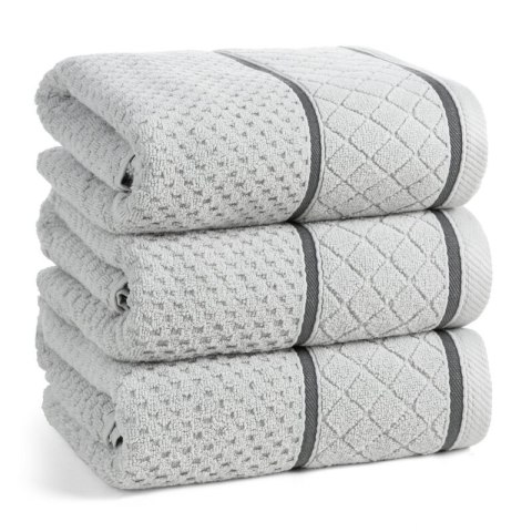 RĘCZNIK FAVORI (02) 50 X 90 CM SREBRNY