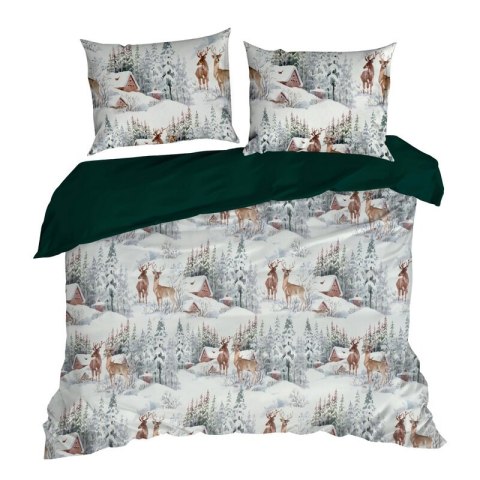 ŚWIĄTECZNY KOMPLET POŚCIELI FAIRYLAND 140 X 200 CM BIAŁY