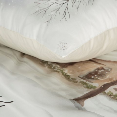 ŚWIĄTECZNY KOMPLET POŚCIELI JOYFULL 160 X 200 CM BIAŁY