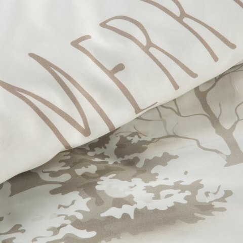 ŚWIĄTECZNY KOMPLET POŚCIELI SNOWFLAKE 160 X 200 CM BEŻOWY