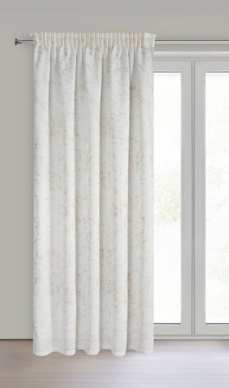 ZASŁONA GOTOWA MARLENE NA TAŚMIE 140 X 270 CM KREMOWY