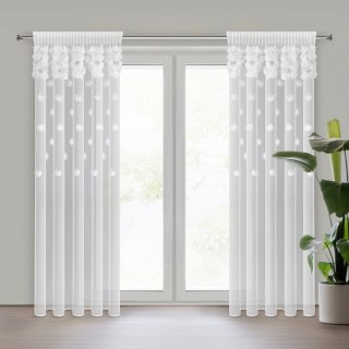 FIRANA GOTOWA DIANA 1 NA TAŚMIE 140 X 270 CM BIAŁY