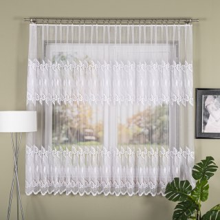 Firanka żakardowa na metry 049365 kolor biały