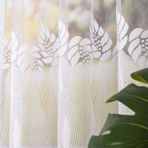 Firanka żakardowa na metry 049365 kolor biały