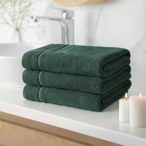 RĘCZNIK VENTO (07) 70 X 140 CM CIEMNOZIELONY