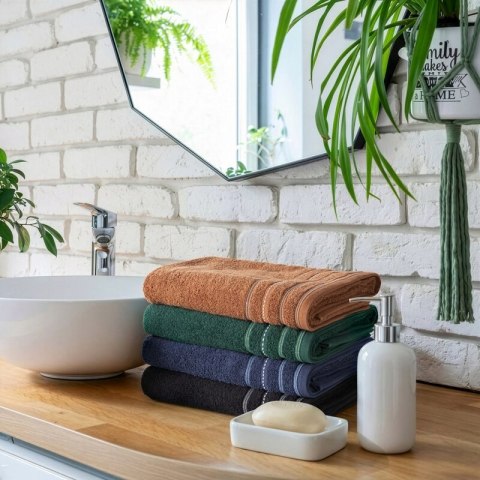 RĘCZNIK VENTO (07) 70 X 140 CM CIEMNOZIELONY