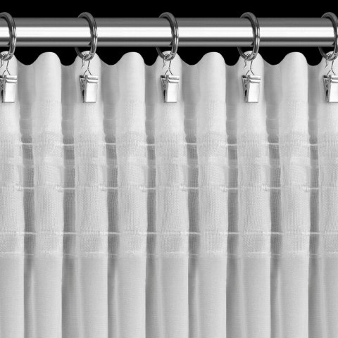 ZASŁONA GOTOWA ROSES 8 NA TAŚMIE 400 X 160 CM BIAŁY