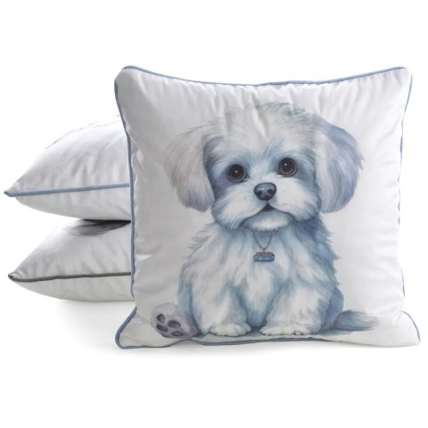 POSZEWKA ANIMAL 84 45 X 45 CM BIAŁY