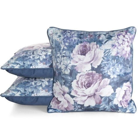 POSZEWKA VELVET 204 45 X 45 CM CIEMNONIEBIESKI