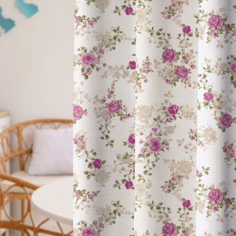 RÓŻA ANGIELSKA Tkanina dekoracyjna NINA WODOODPORNA, 160cm, kolor 001 biały D00337/NIW/001/160000/1