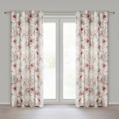 ZASŁONA GOTOWA FLORINA 140 X 250 CM JASNORÓŻOWY