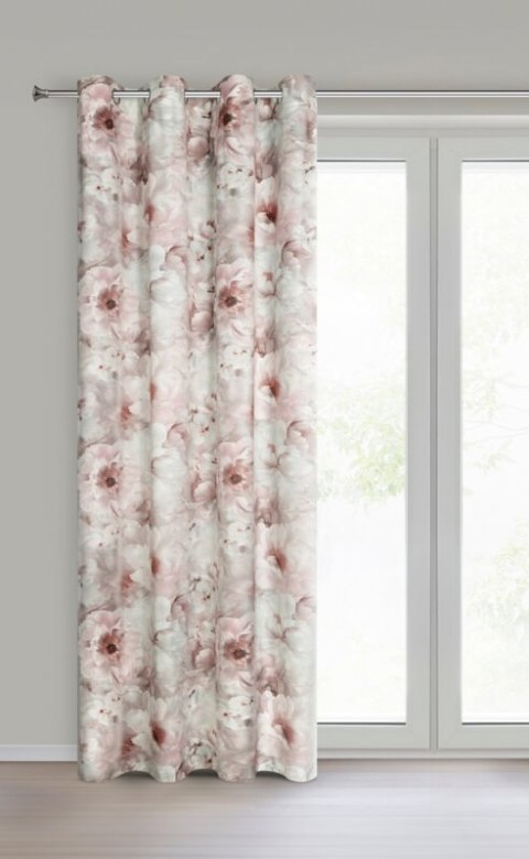 ZASŁONA GOTOWA FLORINA 140 X 250 CM JASNORÓŻOWY