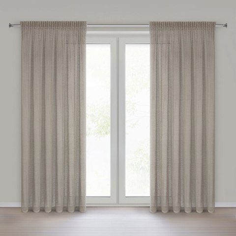 ZASŁONA GOTOWA GABBY NA TAŚMIE 140 X 270 CM BEŻOWY