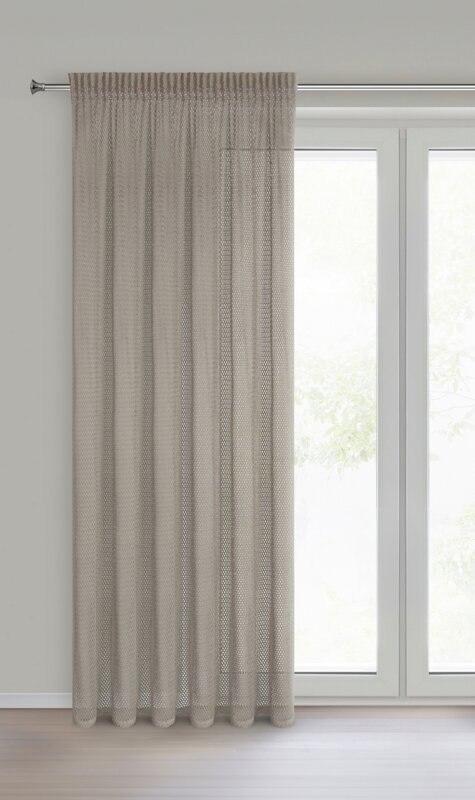 ZASŁONA GOTOWA GABBY NA TAŚMIE 140 X 270 CM BEŻOWY