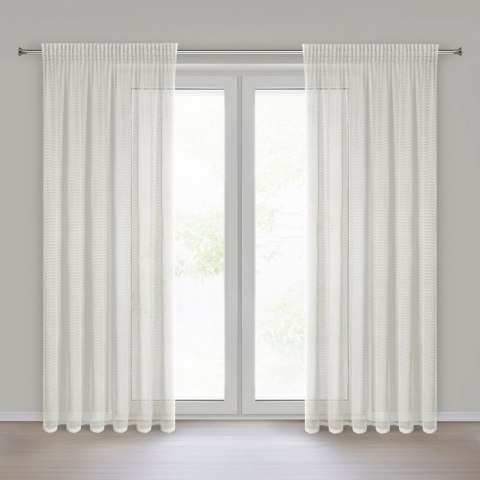 ZASŁONA GOTOWA GABBY NA TAŚMIE 140 X 270 CM BIAŁY