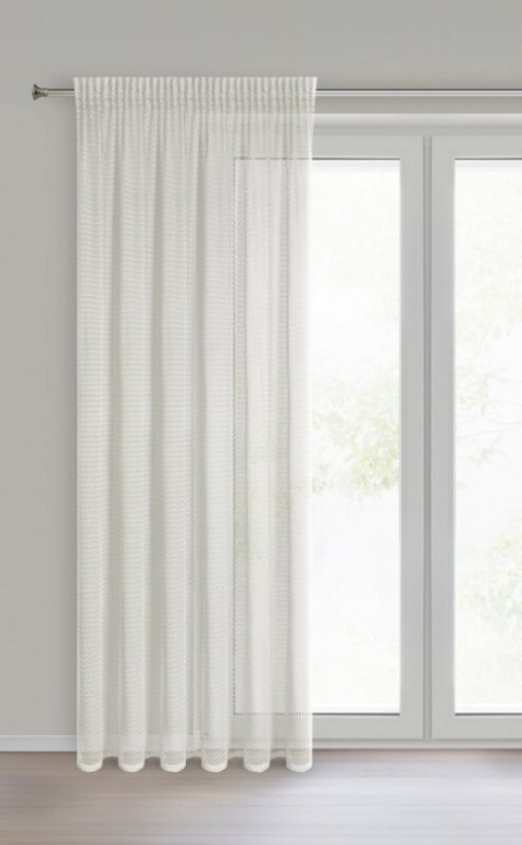 ZASŁONA GOTOWA GABBY NA TAŚMIE 140 X 270 CM BIAŁY