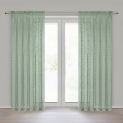 ZASŁONA GOTOWA GABBY NA TAŚMIE 140 X 270 CM MIĘTOWY