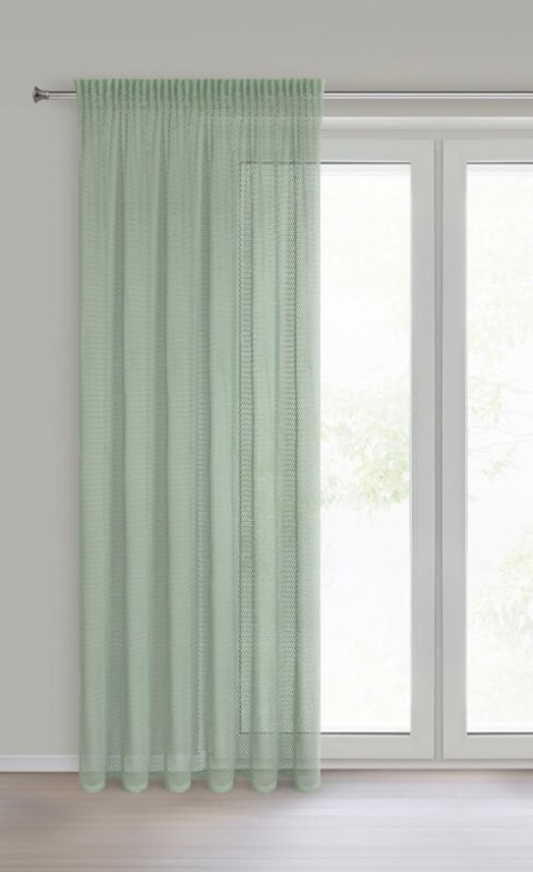 ZASŁONA GOTOWA GABBY NA TAŚMIE 140 X 270 CM MIĘTOWY