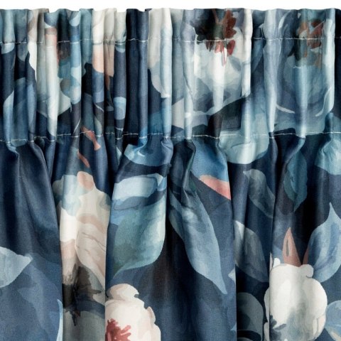 ZASŁONA GOTOWA KIRA NA TAŚMIE 140 X 270 CM GRANATOWY