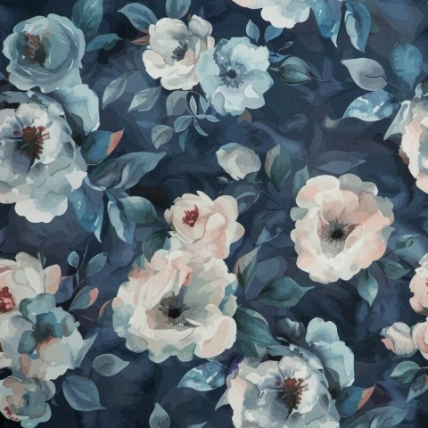 ZASŁONA GOTOWA KIRA NA TAŚMIE 140 X 270 CM GRANATOWY