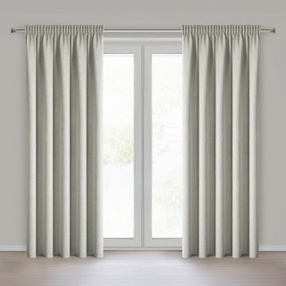 ZASŁONA GOTOWA LEYA NA TAŚMIE 140 X 270 CM SREBRNY