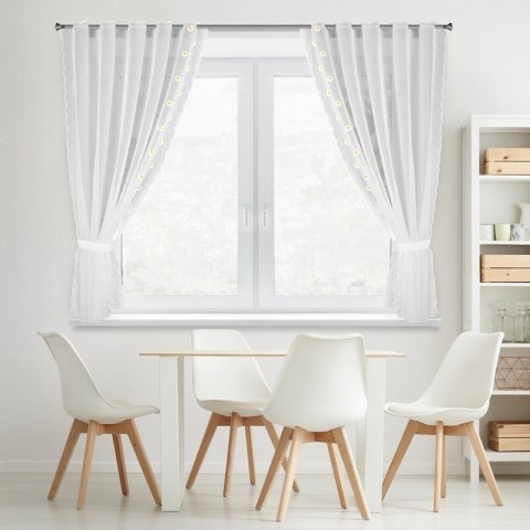 FIRANA GOTOWA BELLIS NA TAŚMIE 140 X 180 CM BIAŁY