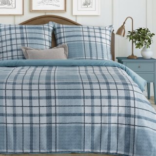 KOMPLET POŚCIELI SATYNOWEJ SPRING 95 220 X 200 CM NIEBIESKI