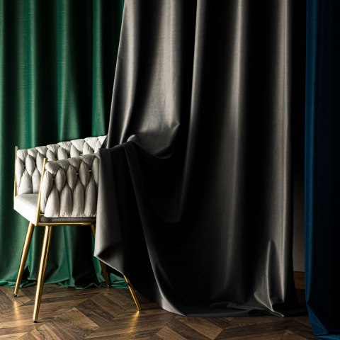 MATT VELVET Tkanina dekoracyjna, wysokość 320cm, kolor 021 ciemny szary MATVEL/TDP/021/000320/1