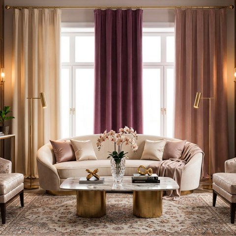 MATT VELVET Tkanina dekoracyjna, wysokość 320cm, kolor 101 jasny kremowy MATVEL/TDP/101/000320/1