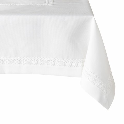 MODENA Obrus z gipiurą, szerokość 140cm x wysokość 240cm, kolor 001 biały 202725/KSP/L01/140240/1