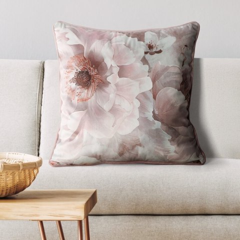 POSZEWKA FLORINA 45 X 45 CM JASNORÓŻOWY