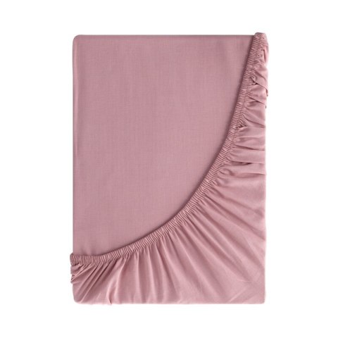 PRZEŚCIERADŁO Z GUMKĄ BASIC 100 X 200 X 30 CM PUDROWY RÓŻ