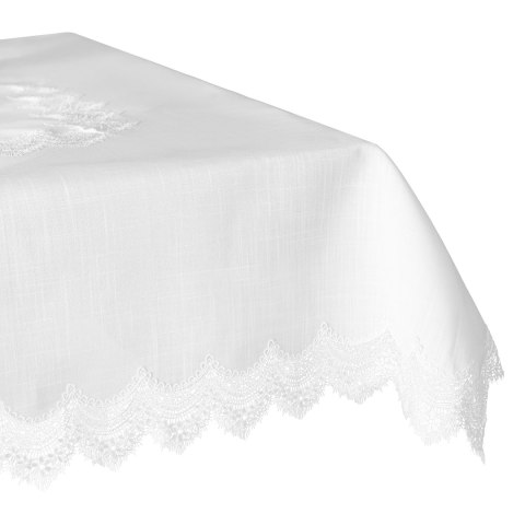 SERENA Obrus z gipiurą, szerokość 140cm x wysokość 180cm, kolor 001 biały 202531/KSP/001/140180/1