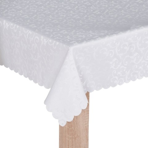 ALAN Tkanina obrusowa wodoodporna, szerokość 164cm, kolor 010 biały TORENA/204/001/164000/1