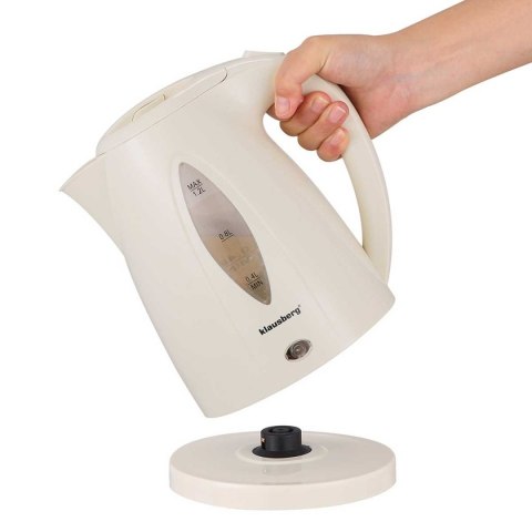 CZAJNIK ELEKTRYCZNY 1,2L KLAUSBERG KB-9002 KREMOWY