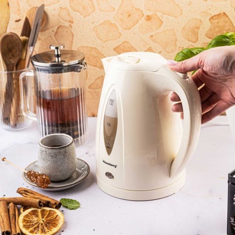 CZAJNIK ELEKTRYCZNY 1,2L KLAUSBERG KB-9002 KREMOWY