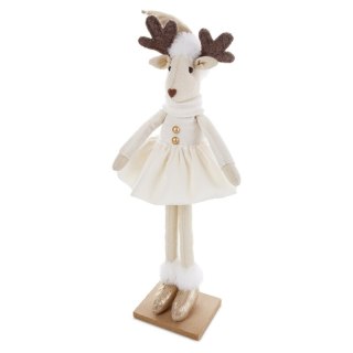 FIGURKA ŚWIĄTECZNA 9 X 7 X 43 CM KREMOWY