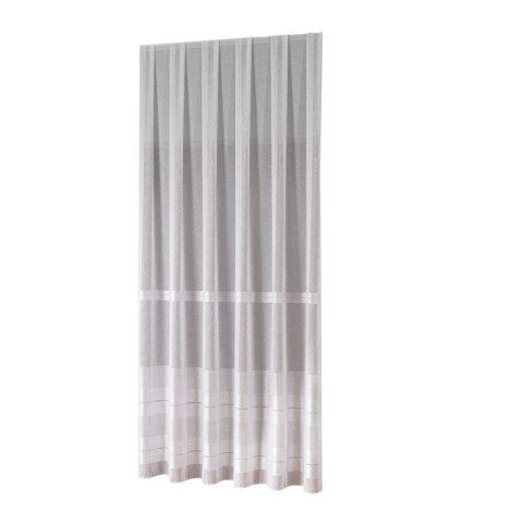 Firanka fantazyjna ze wzorem na samym dole z ołowianką, wysokość 300cm, kolor 001 biały 019355/OLO/001/000300/1