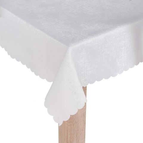 PELA Tkanina obrusowa wodoodporna, wysokość 330cm, kolor 001 biały TORENA/206/001/000330/1
