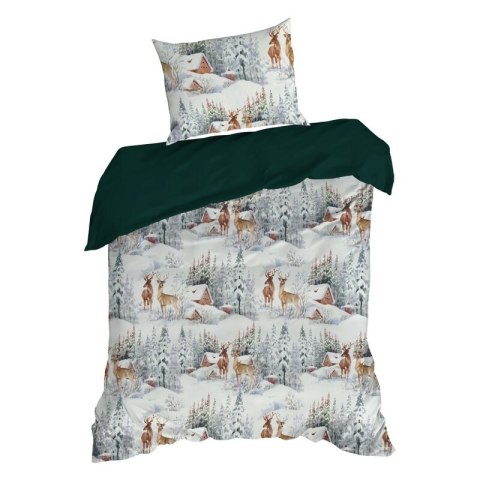 ŚWIĄTECZNY KOMPLET POŚCIELI FAIRYLAND 160 X 200 CM BIAŁY