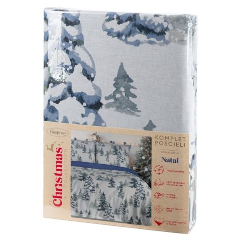 ŚWIĄTECZNY KOMPLET POŚCIELI NATAL 220 X 200 CM BIAŁY