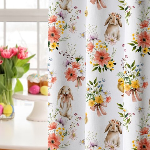 WIELKANOC W KWIATACH Tkanina dekoracyjna NINA WODOODPORNA, 160cm, kolor 009 wielokolorowy DWI400/NIW/009/160000/1