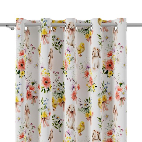 WIELKANOC W KWIATACH Tkanina dekoracyjna NINA WODOODPORNA, 160cm, kolor 009 wielokolorowy DWI400/NIW/009/160000/1